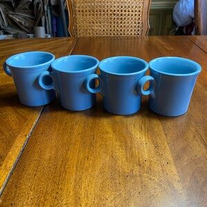 Fiestaware Periwinkle Mugs Set of 4